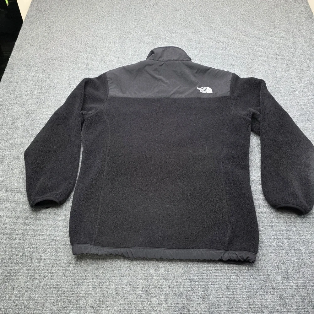The North‎ Face Denali Jacket Girls XL Black Polartec Fleece Full Zip Youth Coat